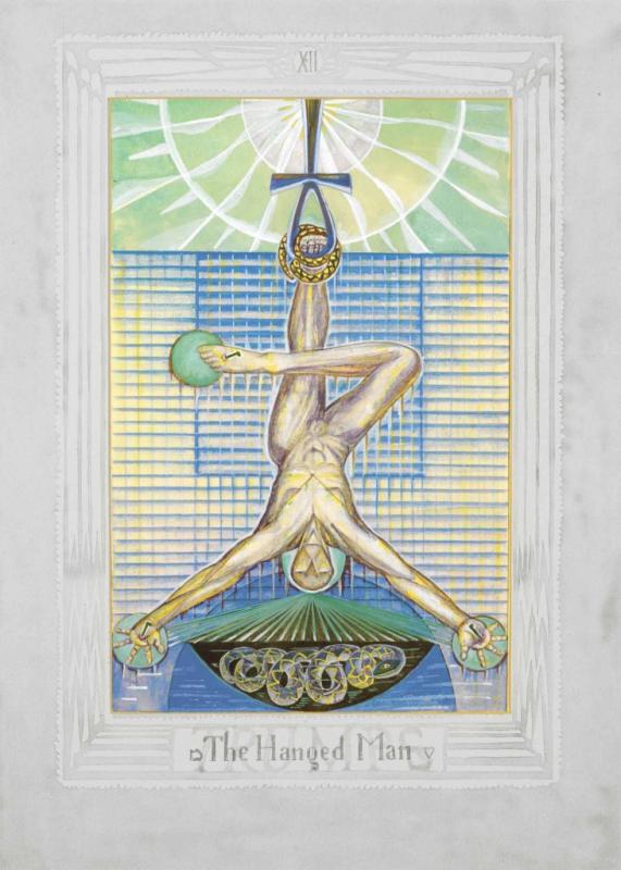 Aleister Crowlay et Frieda Harris, Thoth Tarot, Atu XII, 1938/40 © Ordo Templi Orientis