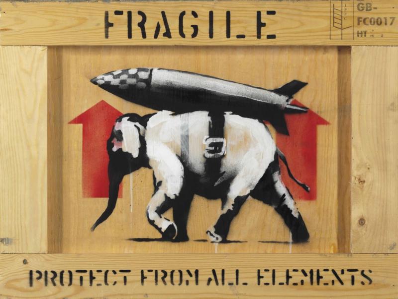 Banksy - Protect from All Elements, 2013 © Banksy
